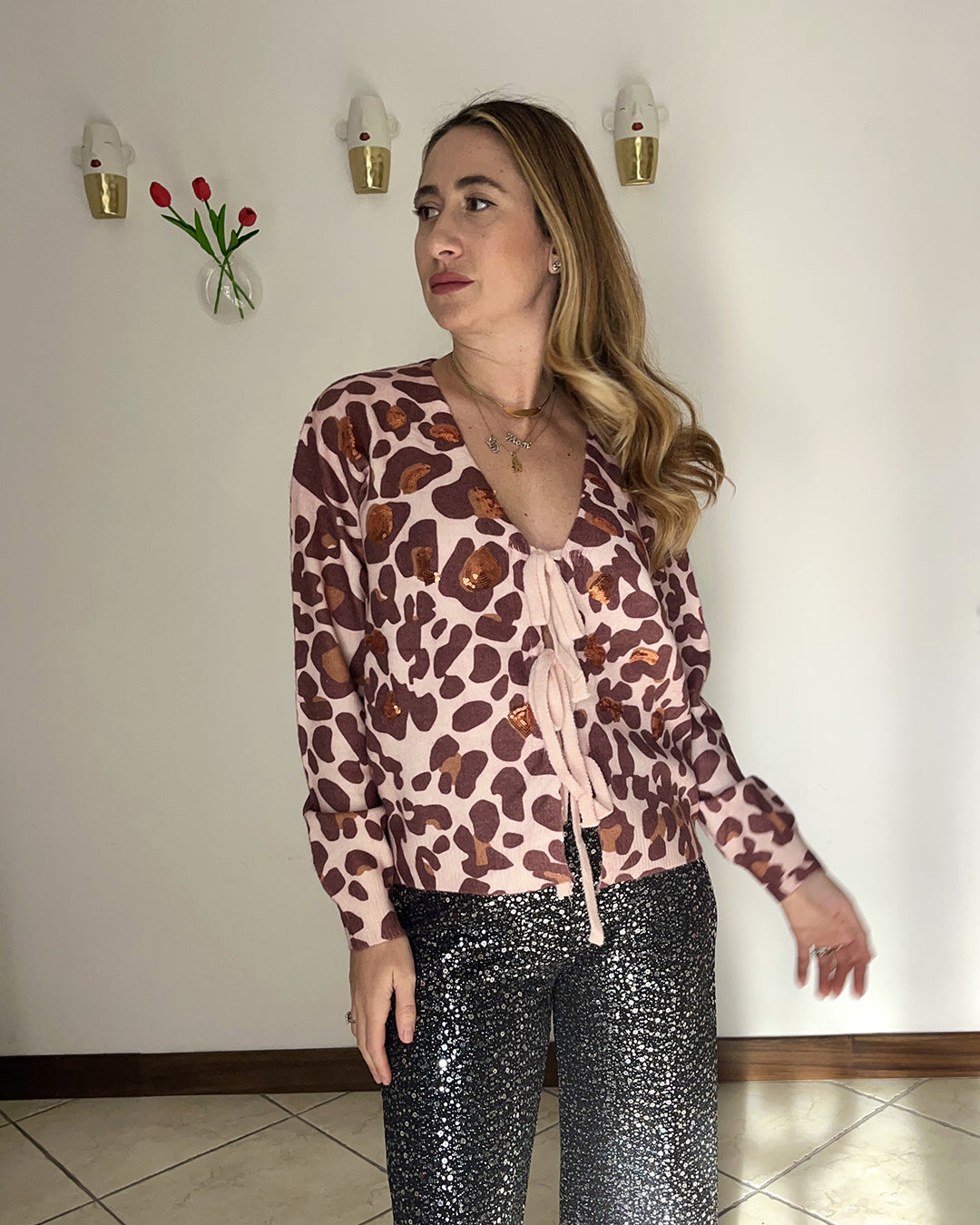 Cardigan Leopard