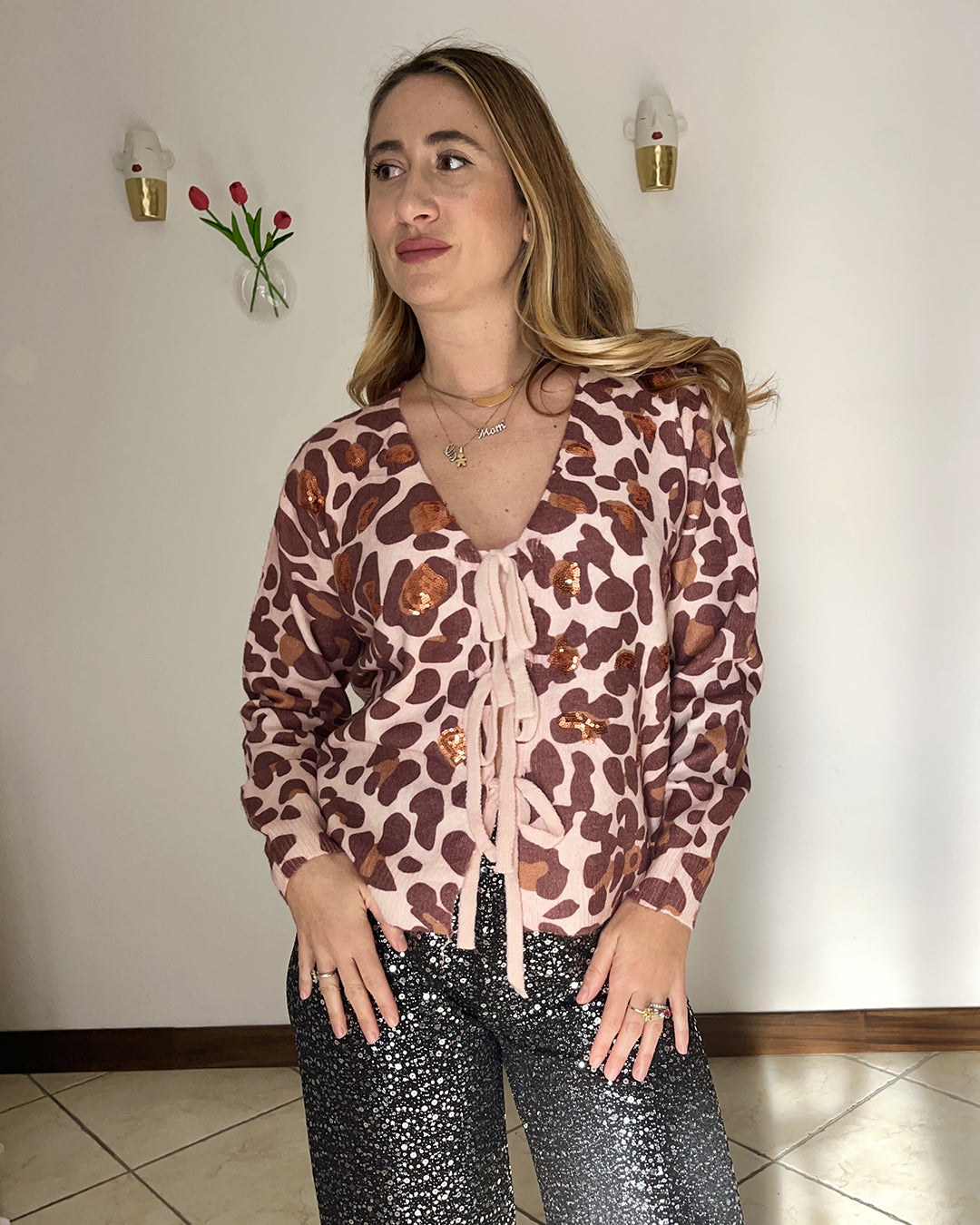 Cardigan Leopard