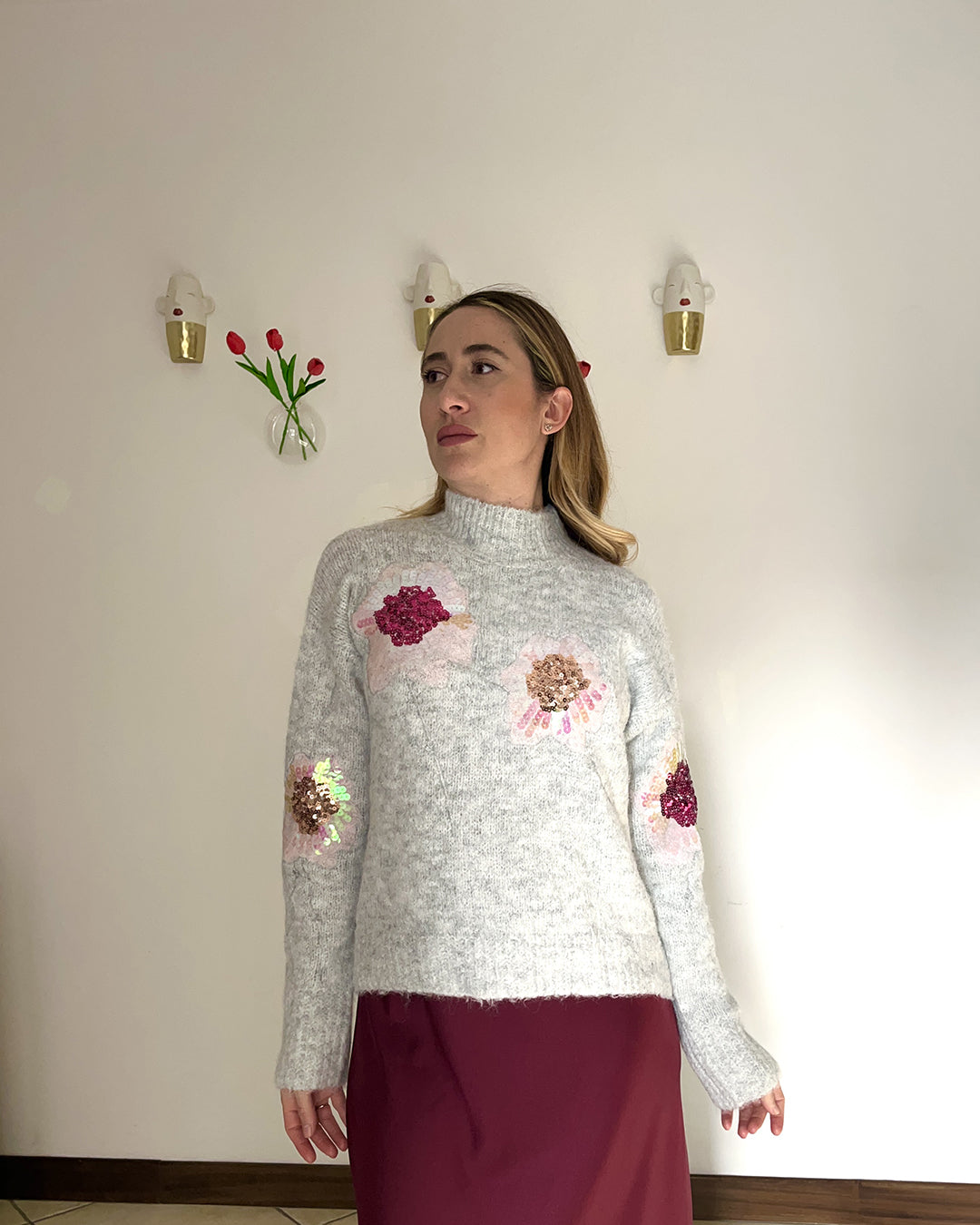 Maglione fiori